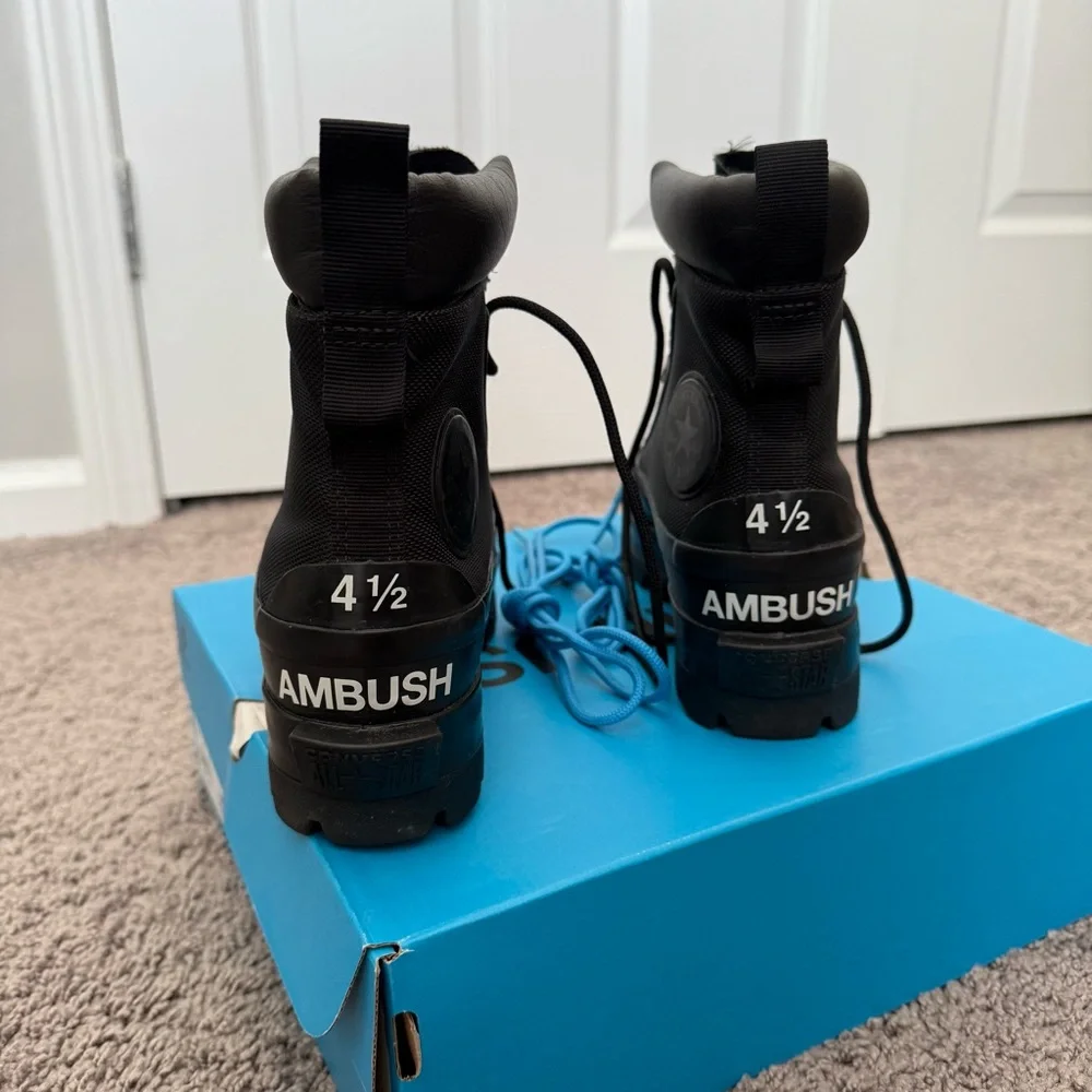 Converse x Ambush Black High-Top Combat Boots - Picture 4 of 6